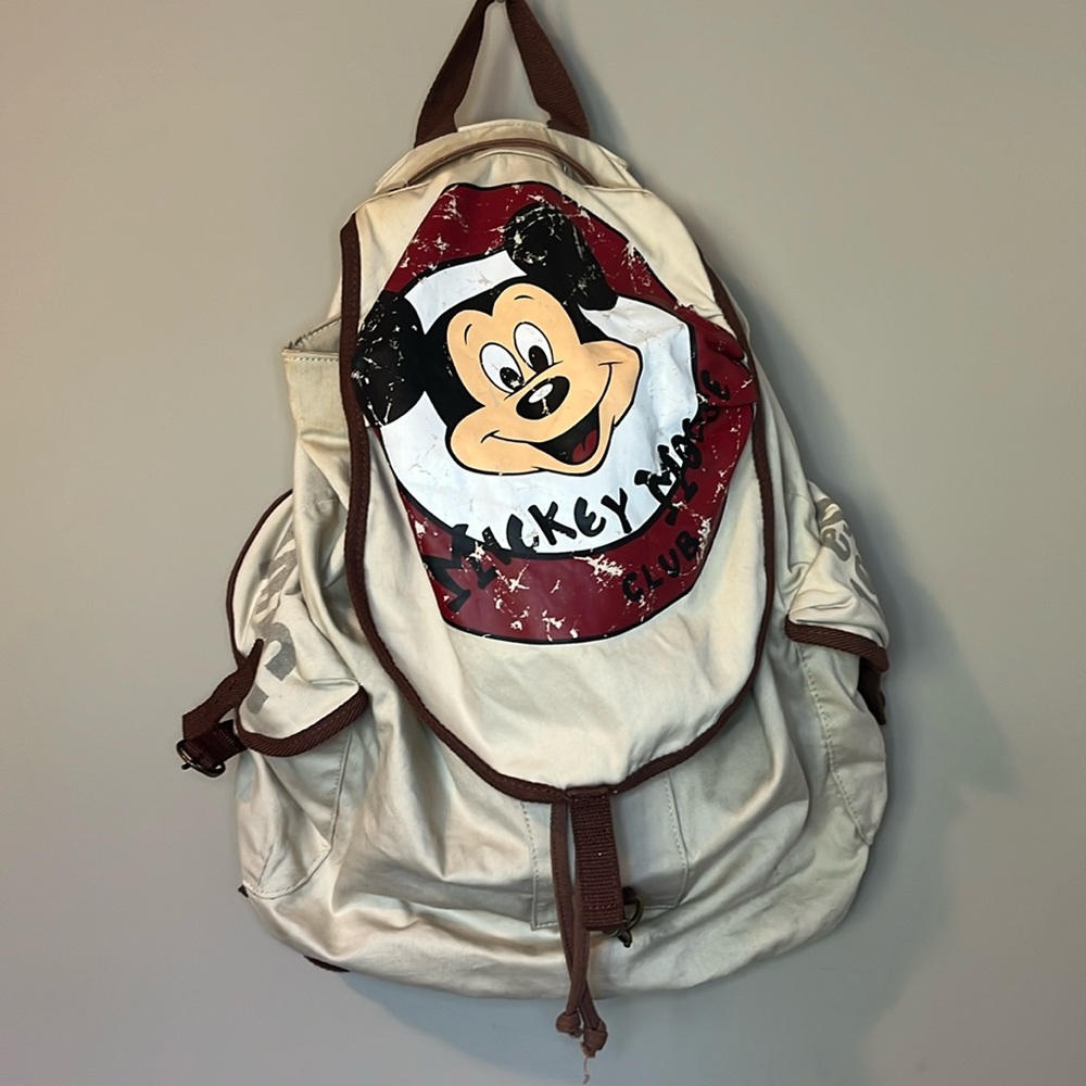 Mickey Mouse Club cloth back pack